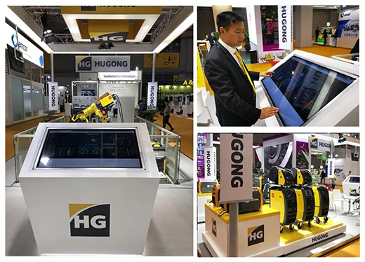 进博会首日QG刮刮乐意大利CEA展位展品智能焊接与切割云系统